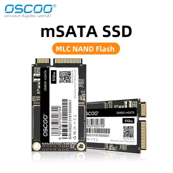 OSCOO 1 ТБ MSATA SSD Mini SATA III 6 ГБ/сек. Внутренний твердотельный накопитель 128 ГБ 256 ГБ 512 ГБ Жесткий диск для Ультрабуков, Настольных Ноутбуков SSD