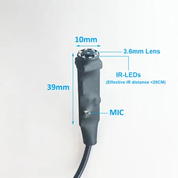 OwlCat Небольшая Коаксиальная камера видеонаблюдения AHD CCTV 720P 1080P HD МИНИ объектив 3,6 мм с разъемом BNC Video RCA Audio MIC 4