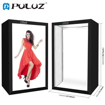 PULUZ Профессиональная световая коробка для фотосъемки 200 см/78,7 дюйма, комплект для палатки для портретной съемки с 6 светодиодными панелями