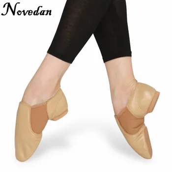 Twin Gores/ Эластичная обувь для джазовых танцев из натуральной кожи, женские кроссовки для джазовых танцев, черные, коричневые цвета для женщин 2
