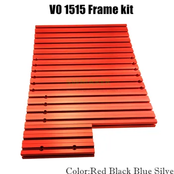 VORON 0 V0 Оригинальный комплект Профильной рамы из алюминиевого сплава 1515, красный, черный, синий, Серебристый цвет - Запчасти для 3D-принтера