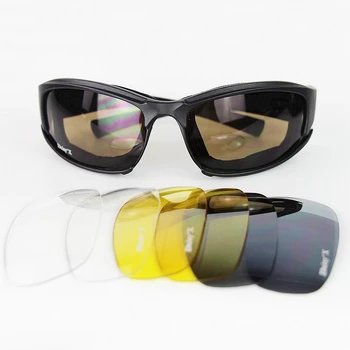 X7 Поляризованные Тактические очки Военные Очки Армейские Солнцезащитные очки Мужские Очки Для Стрельбы Охоты Пешего Туризма UV400 3