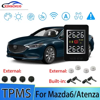 XINSCNUO Car TPMS Для Mazda6/Atenza Система контроля давления и температуры в шинах с 4 датчиками