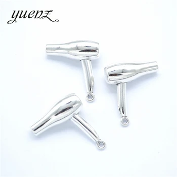 YuenZ 3 шт., античный посеребренный фен для волос, подвеска: сделай сам для браслета-ожерелья 26 *23 мм J440