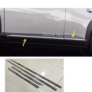 Автомобильный Детектор крышки ABS Хромированная Боковая дверь, отделка кузова, Накладка на Молдинг, Аксессуары 4 шт. для Mazda CX-3 CX3 2017 2018 2019 2020 0