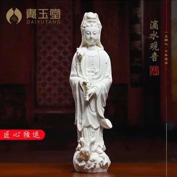 Белый фарфоровый керамический капающий Будда гуаньинь Будда наньхай Гуаньинь Бодхисаттва семейные украшения для поклонения украшение стола