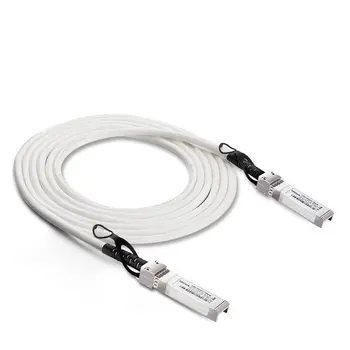 [Белый] Цветной кабель SFP + DAC 10G - Twinax SFP кабель для Cisco SFP-H10GB-CU0,5M, Arista, Ubiquiti, Mikrotik, 0,5 метра (1,6 фута)