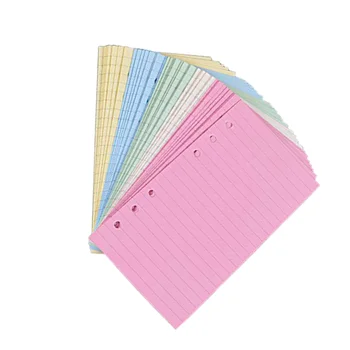 Бумага для заправки A6, разноцветные вставки с перфорацией на 6 отверстий, вкладыши для заправки в органайзер индивидуального размера, блокнот на 50 листов для заметок