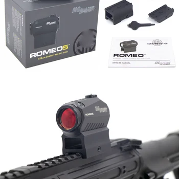 Высококачественный Прицел Romeo5 1x20mm Compact 2 MOA Red Dot Shake Awake Reflex Rifle Scope 1: 1 Оригинальная копия С Полной маркировкой
