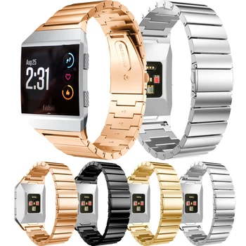 Для ремешка для часов Fitbit Ionic, Металлический ремешок из нержавеющей стали, Роскошный сменный браслет для часов Fitbit Ionic