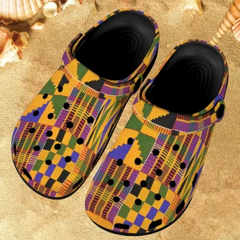 Дышащие Сандалии с принтом в народном стиле, Женские Этнические Дизайнерские Легкие Горки для душа, Дорожные Пляжные Модные Тапочки на плоской подошве 2023