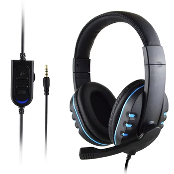 Игровая гарнитура для PS4, Проводные наушники для геймеров с микрофоном, Музыкальный шлем, светодиодный стереофонический шлем Cascos для нового портативного телефона Xbox One Switch