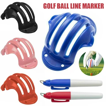 Инструмент для рисования линий шариковыми маркерами и маркировочными ручками, набор шариковых трехколейных шариковых маркеров для гольфа, аксессуары для обучения гольфу