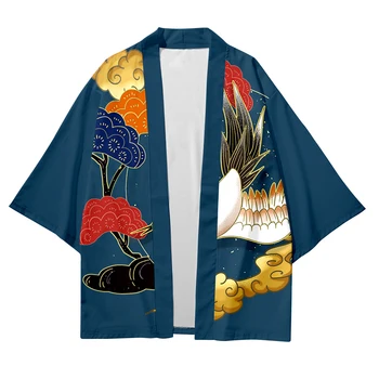 Кимоно Женское 2022 Японское Кимоно Кардиган Косплей Рубашка Блузка Японское Традиционное Пальто Юката Мужская Солнцезащитная Одежда Хаори 2022