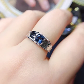 Кольцо с Топазом, кольцо из Стерлингового серебра 925 Пробы, Обручальное кольцо для женщин, Роскошное Ювелирное кольцо с драгоценными камнями, Свадебные Сертифицированные ювелирные изделия, Изысканные 0