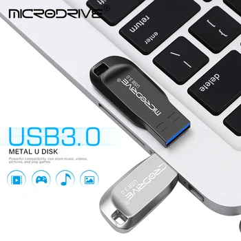 Металлический флэш-накопитель USB 3,0, 64 ГБ, 32 ГБ, флешка, 16 ГБ, 32 ГБ, 64 ГБ, 128 ГБ usb3. 0 Карта памяти Флешка флэш-USB-диск Бесплатная доставка