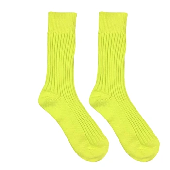 Неоновые однотонные носки MXMA для мужчин и женщин, подростковые чулочно-носочные изделия в стиле Харадзюку 80-х годов 4