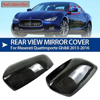 Отличная Дверная Крышка Зеркала заднего вида из Углеродного Волокна, Крышка Крыла, Установка Зеркала заднего вида для Maserati Quattroporte Ghibli 2013-2016