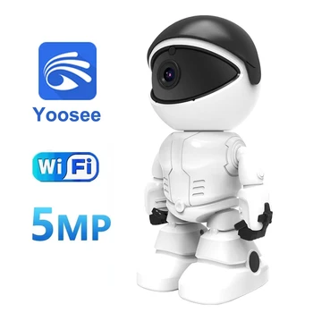 Робот Yoosee IP-камера WiFi 5-мегапиксельная камера для помещений 2,4 ГГц Мини-домашняя камера безопасности CCTV 3-мегапиксельного ночного видения с автоматическим отслеживанием аудио разговоров