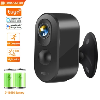 Солнечная Камера Tuya 4G Sim-карта Видеонаблюдение С Wi-Fi Беспроводной Мини-камерой видеонаблюдения Защита камеры 5200 мАч