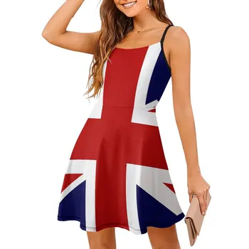 Флаг Юнион Джек Великобритании, женское платье на бретелях, платье 